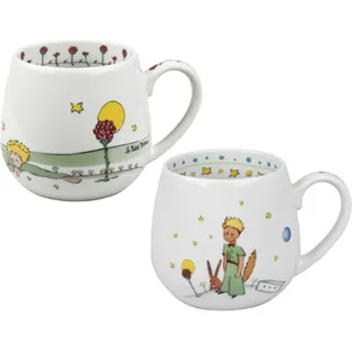 Könitz Porzellan Kuschelbecher Set" Der kleine Prinz ", 420 ml schönes Kaffee Tassen Set, tolle Geschenkidee, - Bunt