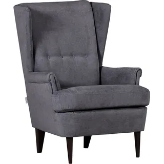 GUTMANN FACTORY Ohrensessel Versailles Polyester 72 x 104 x 85 cm Grau