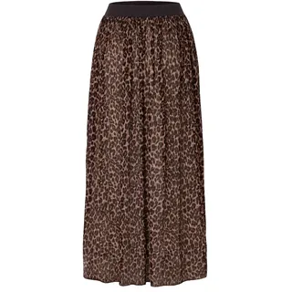 Tchibo - Bedruckter Plisseerock - Damen - Gr. M - beige/print