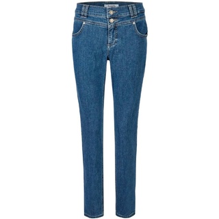 ANGELS Slim-fit-Jeans SKINNY BUTTON blau 42