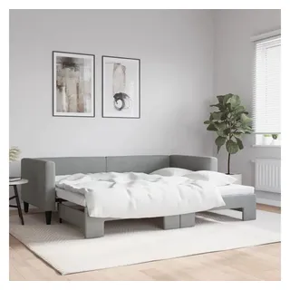 vidaXL Tagesbett 90 x 200 cm Hellgrau