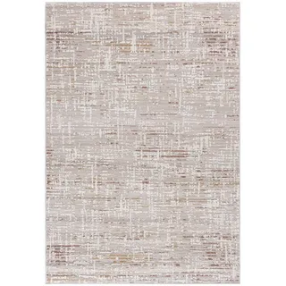 mazovia Designer-Teppich 120 x 170 cm Beige/Weiß