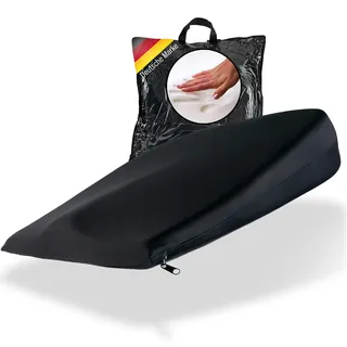 Supply24 Gelschaum Keilkissen 41x38x8 cm Sitzkissen ergonomische Sitzerhöhung Autositzkissen Stuhlkissen Sitzkeilkissen für Rollstuhl Bürostuhl Rückenschmerzen Antidekubitus Entlastung