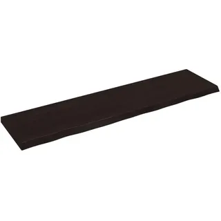 vidaXL Wandregal 200 x 60 x 4 cm Dunkelbraun