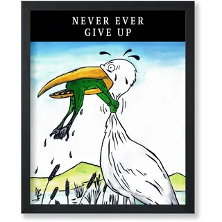 Poster Master Motivierendes Poster – christlicher Druck – He Will Shelter You With His Wings, Bible, Spiritual – 20,3 x 25,4 cm, ungerahmte Wandkunst – Geschenk für religiöse Freunde, Wanddekoration