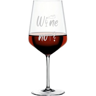 Spiegelau & Nachtmann Style Weinglas 630ml mit Gravur Wine not? - Rot- & Weisswein - Geburtstagsgeschenk für Frauen, Männer, Freundin & Freund (Wine not?, Style)