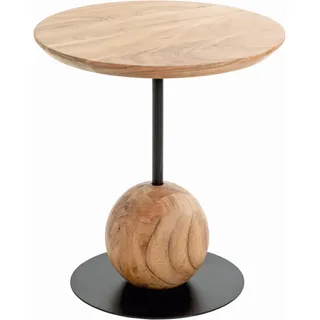 Haku-Möbel Beistelltisch - holzfarben Ø Maße: H: 45 Ø: 40.0