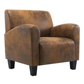 vidaXL Sessel 248618, Loungesessel, Kunstleder, braun