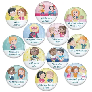 Papierdrachen Magnettafel Erweiterungs Set - Fair & höflich - Tagesablauf für Kinder - Strukturierte Routine, Belohnungssystem, Wiederverwendbare Belohnungstafel