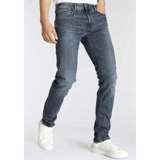 Tapered-fit-Jeans PEPE JEANS "Stanley" Gr. 31, Länge 32, blau (dark blue) Herren Jeans Tapered-Jeans