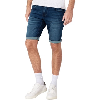 TIMEZONE Herren Jeans Shorts SLIM SCOTTYTZ Slim Fit Blau Wash 3839 Normaler Bund Reißverschluss W 33