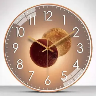 30 Cm Moderne, Geräuschlose Wanduhr, Geeignet Für Schlafzimmer, Küche, Wohnzimmer, Büro Und Cafeteria – Roségold