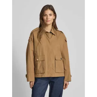 Trenchcoat mit Pattentaschen, Camel, 44