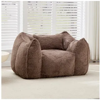 CANMOV Relaxsessel Sessel mit Hocker, Einzelsessel für Wohnzimmer (Relaxsessel mit Hocker), Kleiner Sessel mit einem kissen und ergonomischen Armlehnen bunt