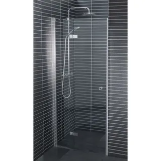 Euroshowers Twice Fix Nische, Drehtür mit Festteil, Grösse 774-794, Anschlag der Tür links