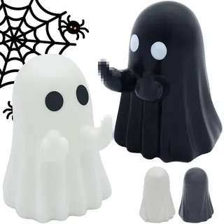 ecger Mittelfinger-Geisterstatue Halloween-Dekoration 2 St.