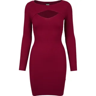 URBAN CLASSICS Cut Out Kleid Bordeaux M