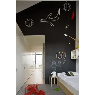 Magnetfolie | Haftgrund für Magnete | Magnettafel | Ferrofolie selbstklebend | beschreibbar, abwischbar, magnetisch | (schwarz, 180x100cm)