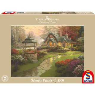 Schmidt Spiele Thomas Kinkade Haus mit Brunnen (58463)