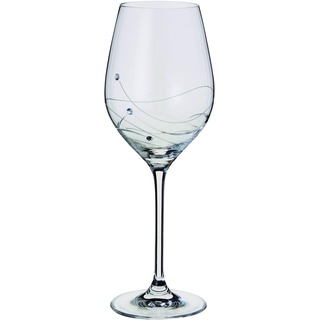 Dartington Crystal Glitz einzelnes Weinglas