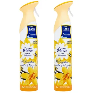 Febreze Raumduft 2 x Febreze Madagaskar Vanille & Magnolie Lufterfrischer je 185ml