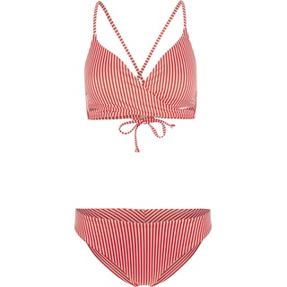 O'Neill Baay - Maoi Bralette Bikini Set red simple stripe (33026) 42