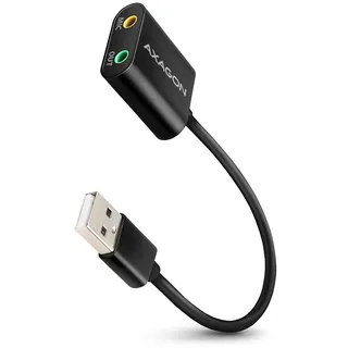 AXAGON ADA-12 USB 2.0, Stereo Audio Mini-Adapter, 15 cm Kabellänge