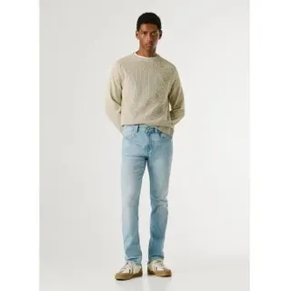 Pepe Jeans für Herren. PM2084115 Jeans Tapered Stanley blau (32/34), Lässig, Baumwolle, Denim