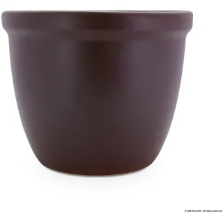 KERAZO Keramik XL Blumentopf Pflanzkübel Venus 45x37cm frostfest BRAUN-MATT