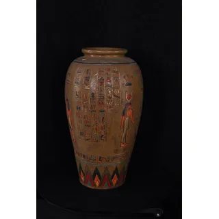 JVmoebel Dekovase Ägyptische Bodenvase aus Keramik in elegantem Design, Made in Europa braun