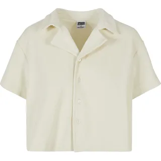 URBAN CLASSICS Towel Resort Kurzarmhemd Pale White 5XL