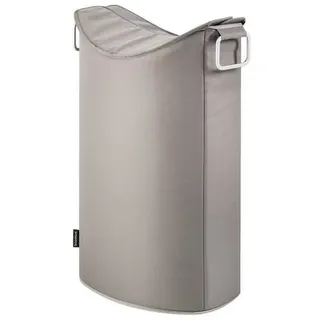 blomus Wäschesack -FRISCO- Moderner Design Wäschesammler: Schmal & Funktional, Designer, Großzügig, Modernes Design, Flexibel, 65 Liter grau