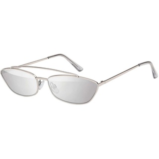 BEZLIT Eyewear Sonnenbrille Rundglas Designer Damen Sonnenbrille (1-St) mit schwarzen, rosa-grün, silber-verspiegelt und silber-hellblau silberfarben
