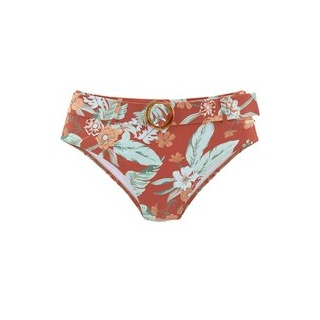 SUNSEEKER Highwaist-Bikini-Hose Damen rostrot-bedruckt Gr.34