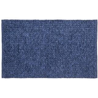 pad - Tail - Badvorleger, Fußmatte - Outdoor Teppich - Polypropylen - In - Outoor - UV-Beständig, Formstabil und Wetterfest - Blau - 70 x 130 cm