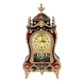 Tischuhr Antik Antike Uhr, Vintage Europäische Tischuhr 12 Musik Glockenspiel Antike Schreibtisch Uhr