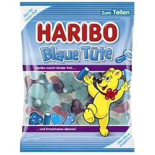 HARIBO Blaue Tüte Fruchtgummi mit Schaumzucker 175g