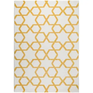 benuta Teppich Sun Beige/Gelb 120x170 cm | Moderner Teppich für Wohn- und Schlafzimmer