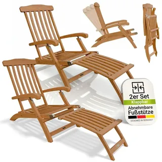 Juskys Evia Sonnenliege 196 x 54 x 95 cm Natur