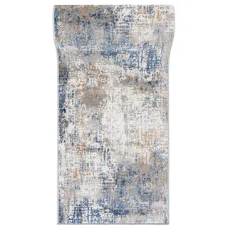 Mazovia Läufer Modern Abstrakt Beige Anthrazit Flur, Schlafzimmer, Diele, Fußbodenheizung beige|braun 60 cm x 100 cm