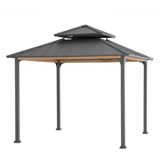 Sunjoy Stahl Pavillon Gazebo Pasu anthrazit