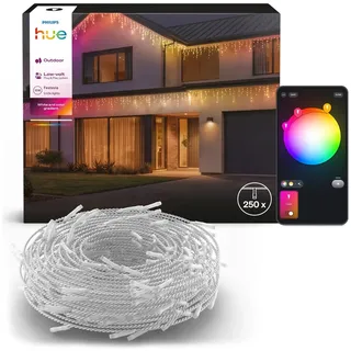 Philips Eiszapfen-Lichterkette LED 13 m Weiß