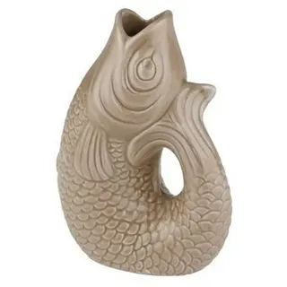 Giftcompany Dekovase Monsieur Carafon Vase / Karaffe Fisch XS sandstone 0,2l (Vasen) bunt