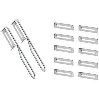 Fackelmann Universal-Sparschäler Pendelschäler 2 Stück Edelstahl Silber