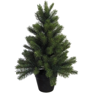 Künstlicher Tannenbaum im Topf. Weihnachtsbaum, Kunsttanne ca 60 cm. 135 Triebe.