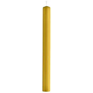 Stabkerzen Senf 25 x 2,2 cm 10 St. gelb/gold