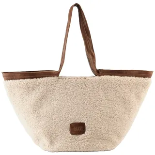 FredsBruder Teddy Layer Shopper Leder Beige