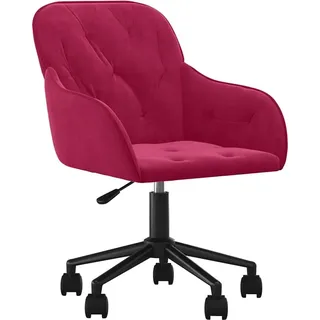 vidaXL Bürostuhl Samt Weinrot