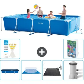Rechteckiger Frame Pool - 450x220x84 Cm - 7-teilig  S40