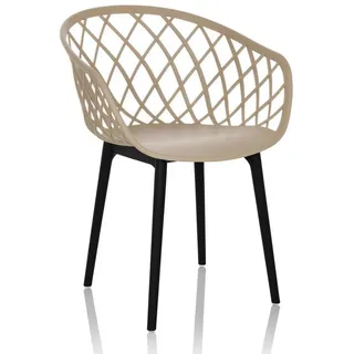HJH Office Schalenstuhl Begio Kunststoff beige